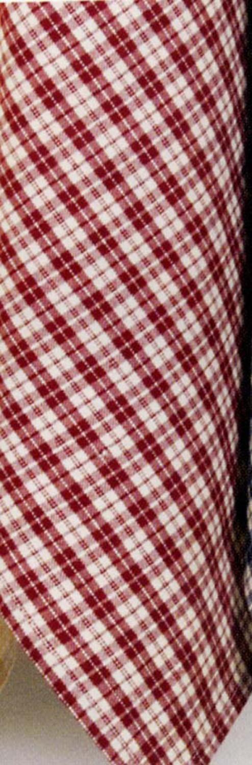 Tea Towel - Multipane Red and Cream