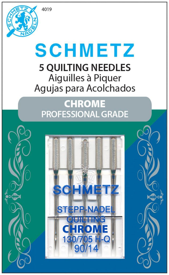 Machine Needles - Schmetz - Quilting Chrome 90/14 - 5ct