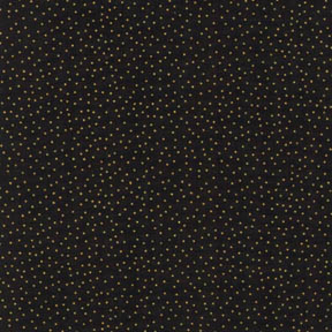 Timeless Treasures - Metallic Pin Dot - Black