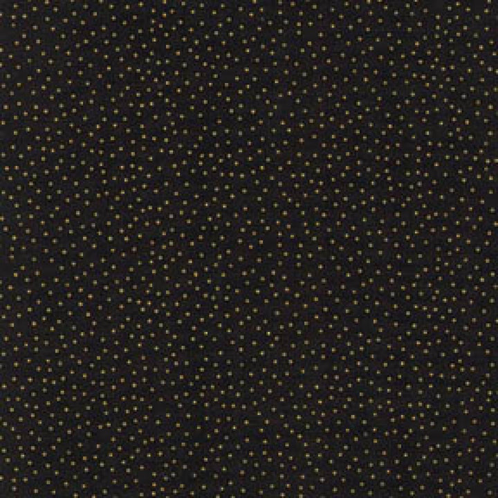 Timeless Treasures - Metallic Pin Dot - Black