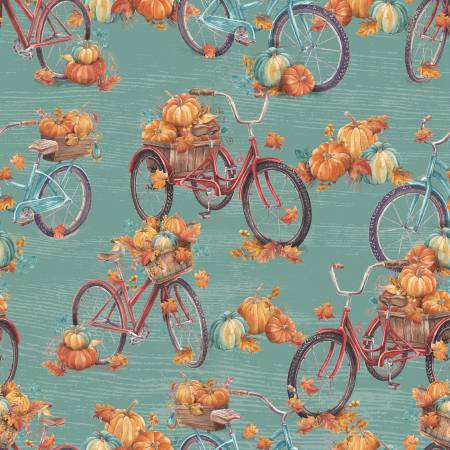 3 Wishes - Pumpkin Please - Turquoise Fall Bikes