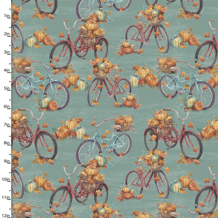 3 Wishes - Pumpkin Please - Turquoise Fall Bikes
