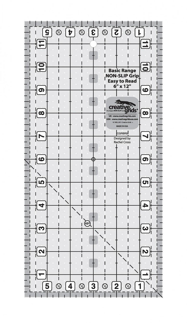 Ruler - Creative Grids -  Basic Range 6in x 12in Rectangle