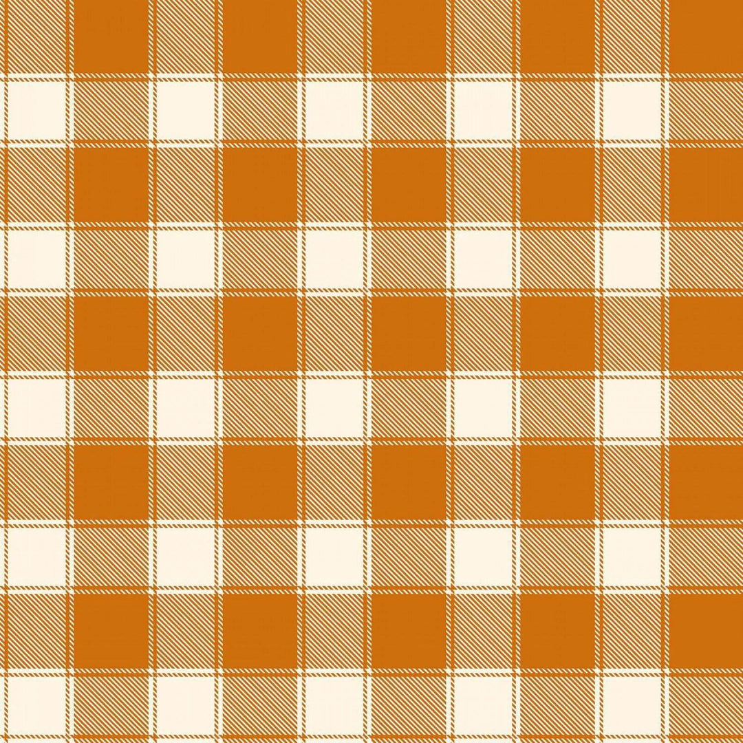 Timeless Treasures - Keep It Spicy - Orange Buffalo Check