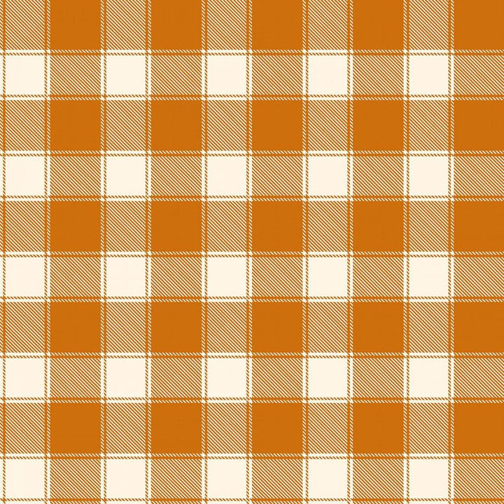 Timeless Treasures - Keep It Spicy - Orange Buffalo Check