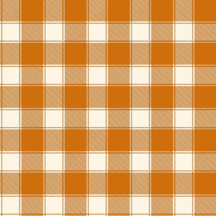 Timeless Treasures - Keep It Spicy - Orange Buffalo Check