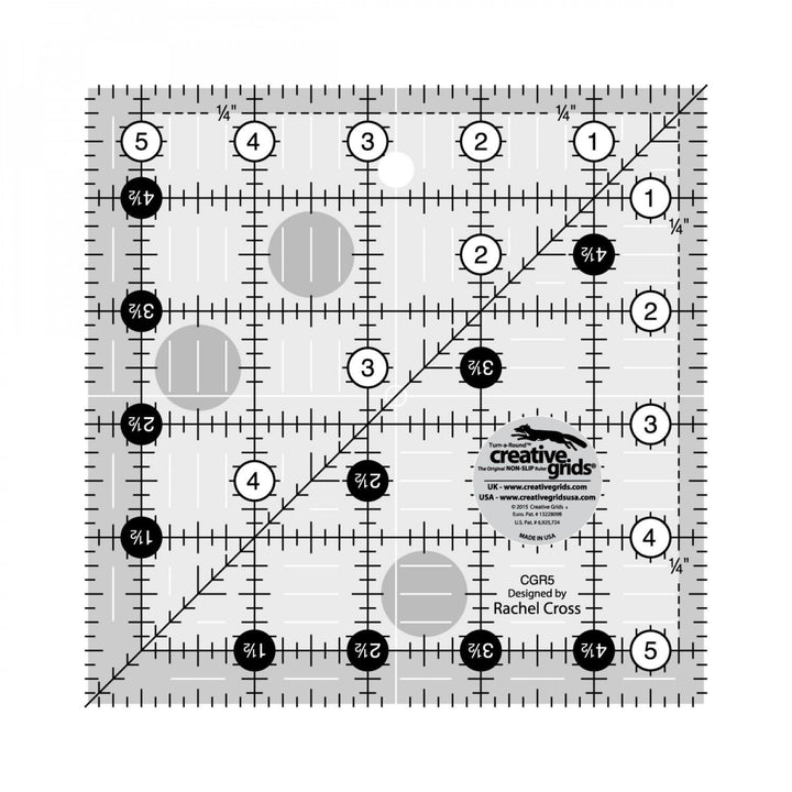 Ruler - Creative Grid - 5-1/2in Square