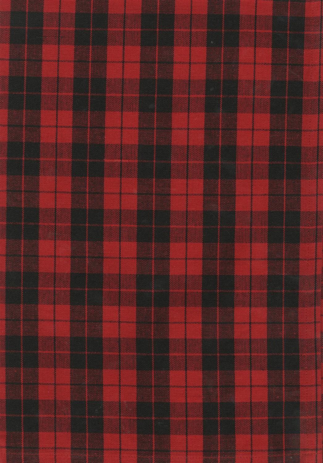 Tea Towel - Plaid Red and Black