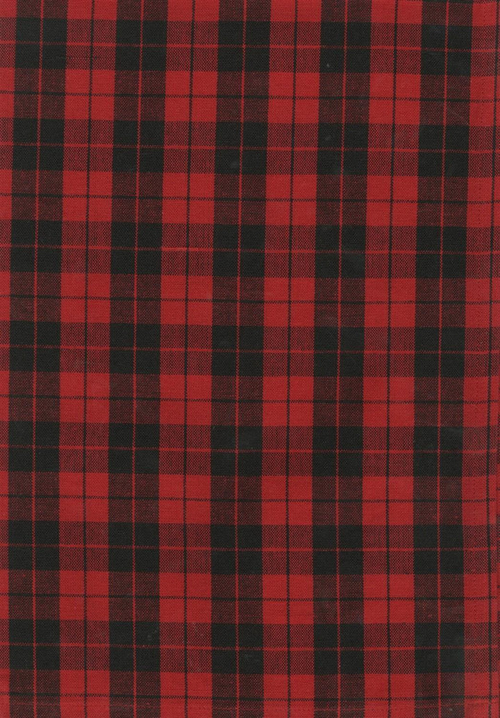Tea Towel - Plaid Red and Black