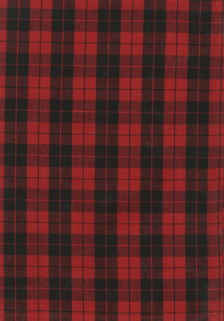 Tea Towel - Plaid Red and Black