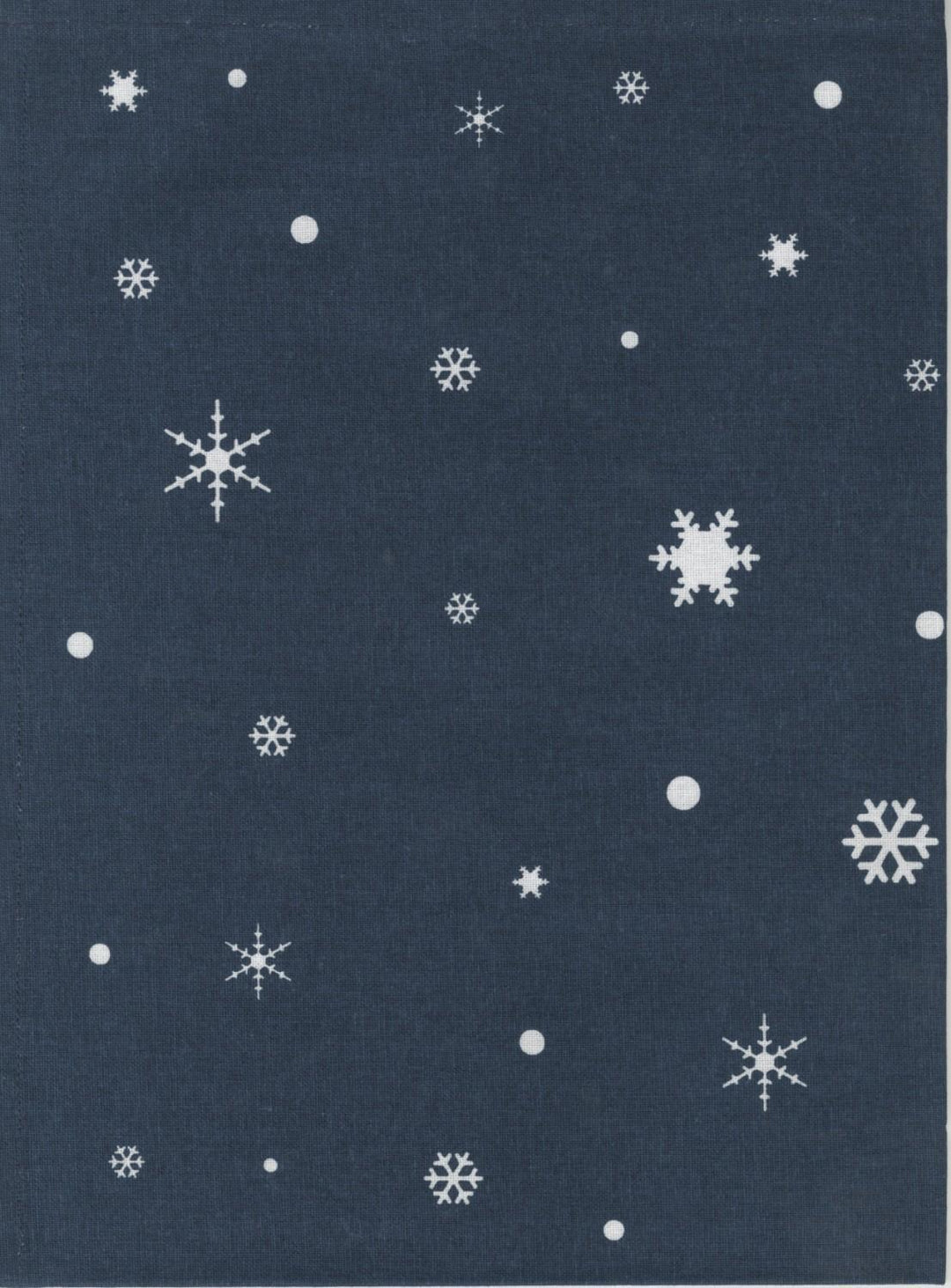 Tea Towel - Snowflake - Navy