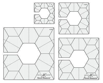 High Shank Ruler -  Amanda Murphy - Good Measure - LA Hexagons 1 Set 4