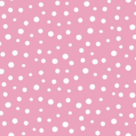Clothworks - Susybee - Lal the Lamb - Irregular Dot Pink