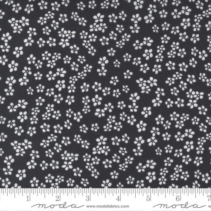Moda - Black w/ White Flowers - Create - Alli K Design - 11524-15