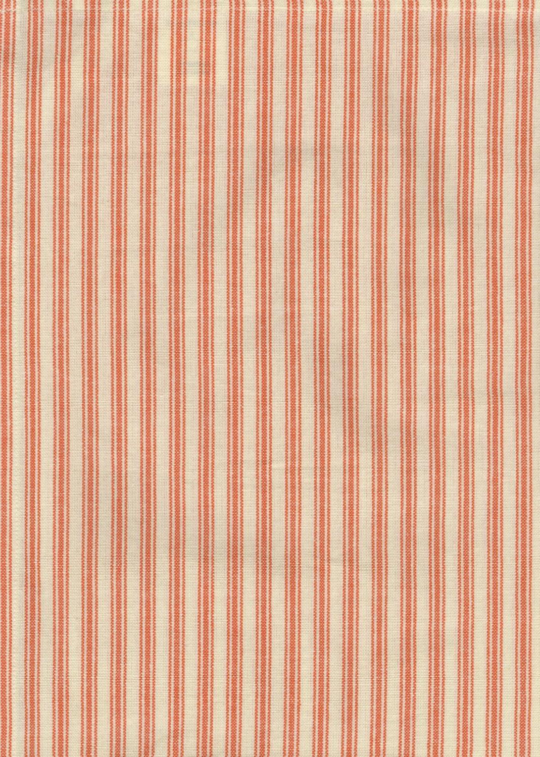 Tea Towel - Ticking - Orange and Cream
