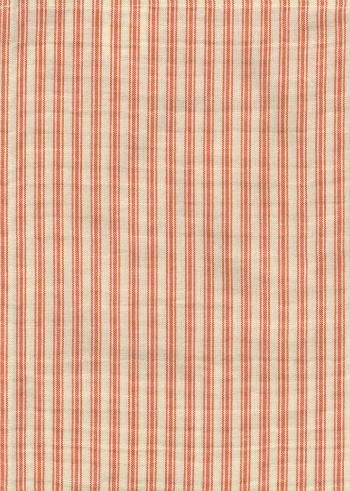 Tea Towel - Ticking - Orange and Cream