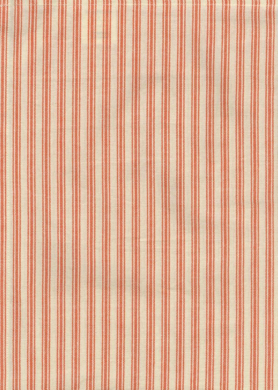 Tea Towel - Ticking - Orange and Cream