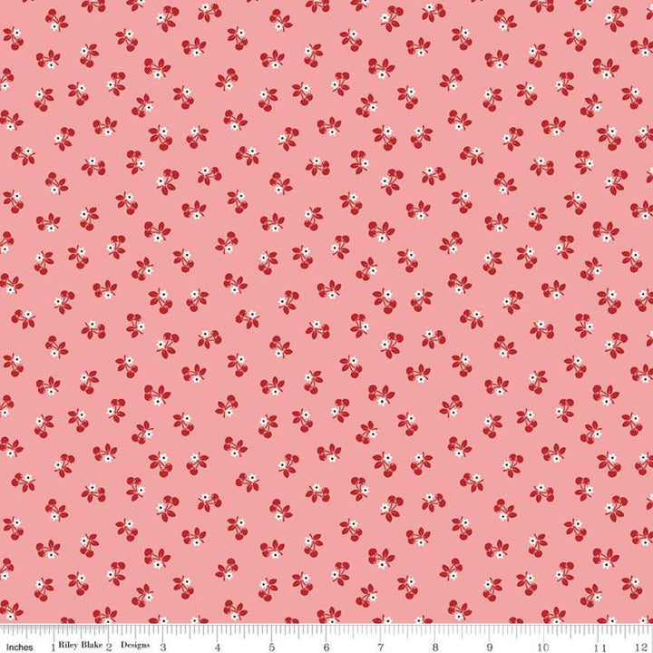Riley Blake - Lori Holt - Calico - Coral Cherries