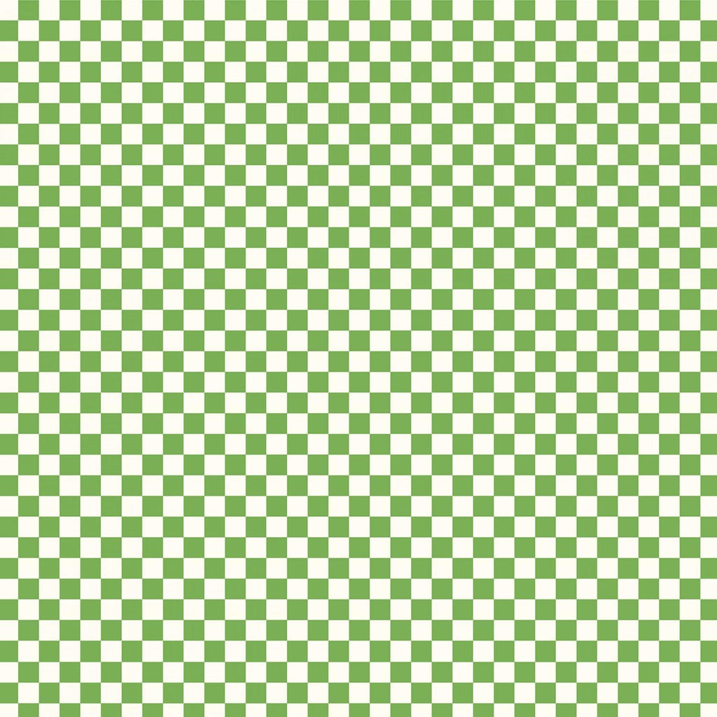 Windham - Wild Flour - Green Checkered – Merrily We Quilt Along