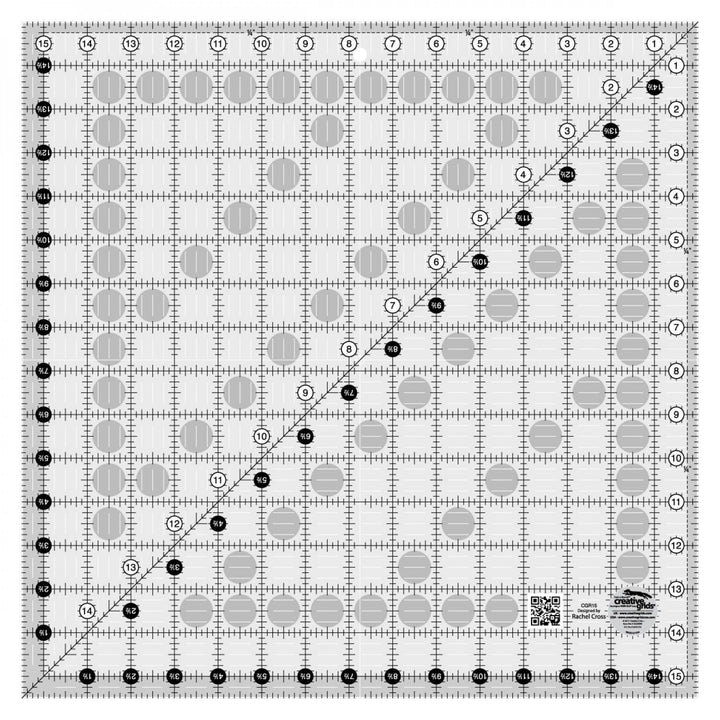 Ruler - Creative Grid - 15-1/2in Square