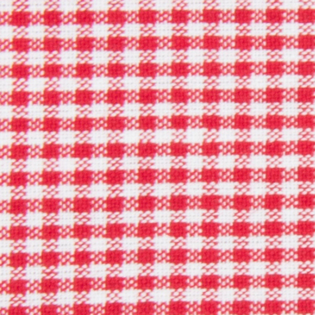 Tea Towel - Mini Check Bright Red on White