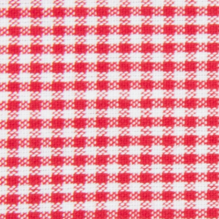 Tea Towel - Mini Check Bright Red on White