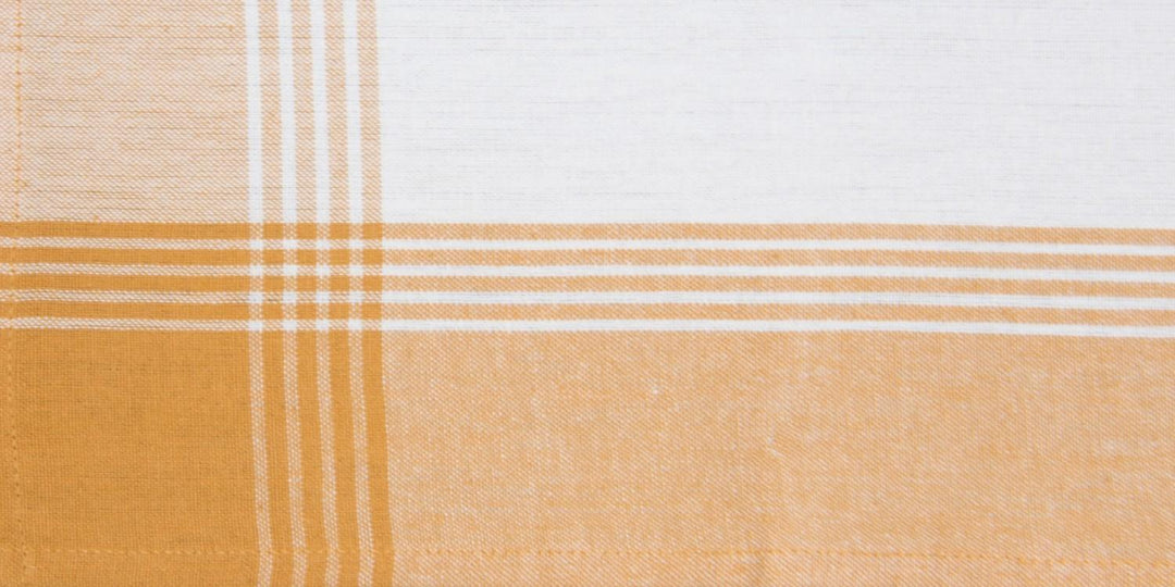 Tea Towel - Stripe - Pumpkin on Teadye