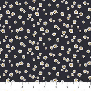 Northcott - Bee Croft - Charcoal Daises 26678-97