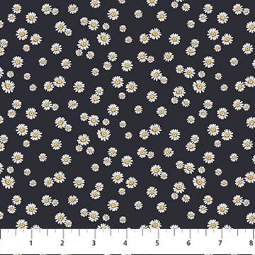 Northcott - Bee Croft - Charcoal Daises 26678-97