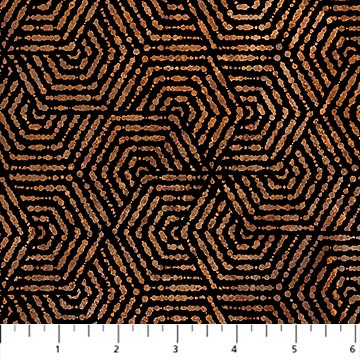 Northcott - Stonehenge Retro Vibes - Hexie Rust Multi