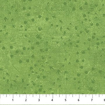Northcott - Dino Roar - Dino Tracks Green
