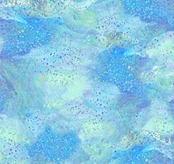 Quilting Treasures - Surge - Torrents - Blue & White Swirl