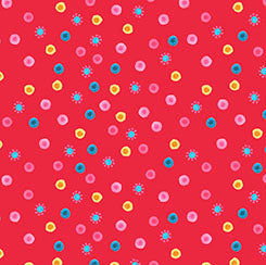Quilting Treasures - Home For All Seasons - Ditsy Dots RED
