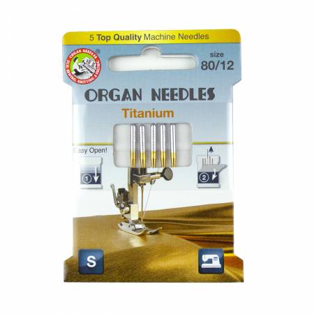 Machine Needles - Organ - Titanium 80/12
