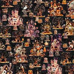 Quilting Treasures - A Haunting We Will Go - Haunted landscape