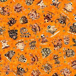 Quilting Treasures - A Haunting We Will Go -  Halloween Monster Toss