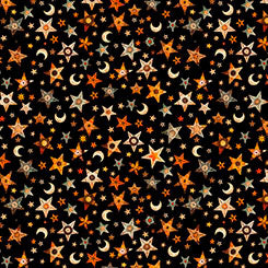 Quilting Treasures - A Haunting We Will Go - Stars and Moon