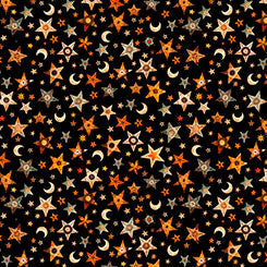 Quilting Treasures - A Haunting We Will Go - Stars and Moon