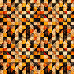 Quilting Treasures - A Haunting We Will Go - Checkerboard Geo