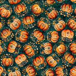 Quilting Treasures - Harvest Hollow - Tossed Pumpkins
