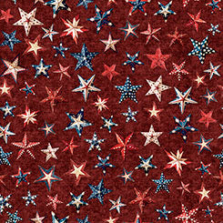 Quilting Treasures - All American Snowman - Stars Brick
