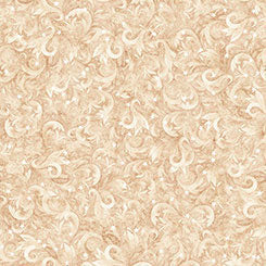 Quilting Treasures - All American Snowman - Swirls Cream