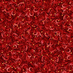 Quilting Treasures - All American Snowman - Swirls red