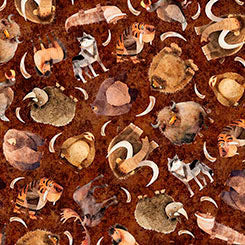 Quilting Treasures - Terrors of the Pleistocene - Cayene