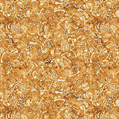 Quilting Treasures - Terrors of the Pleistocene - honey