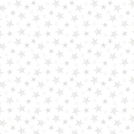 Wilmington Prints - Essentials - Patriotic Stars White on White