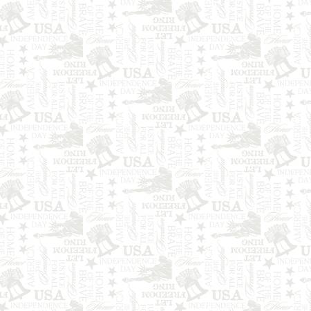 Wilmington Prints - Essential - Words All Over White on White
