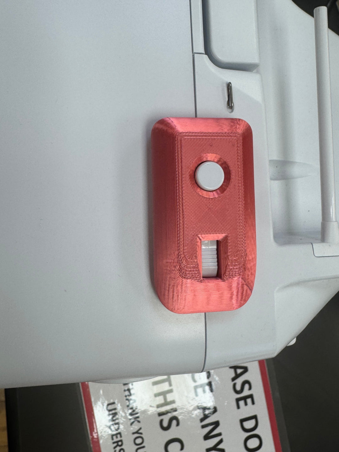 3D - Bobbin Winder Protector for new Bernina 4, 5 and 7 - SALMON