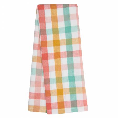 Tea Towel - Check - Pastel
