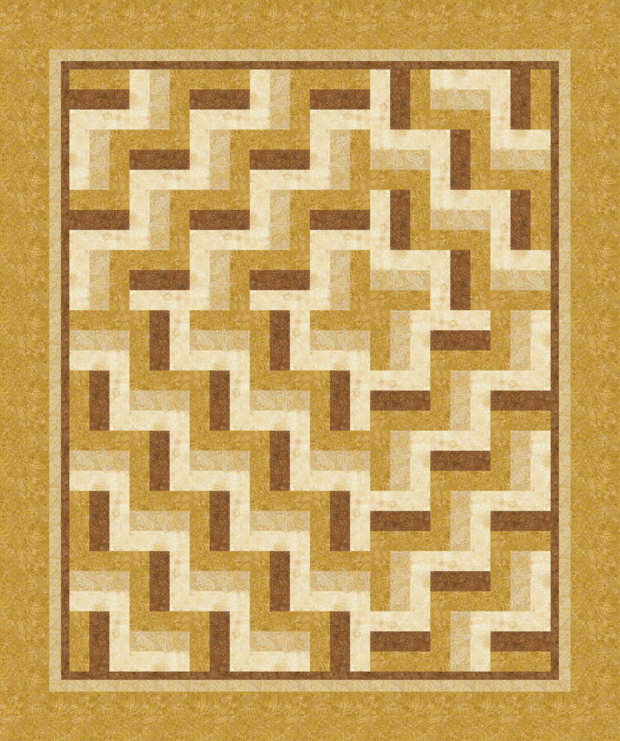 Pattern - Quilt Chef - Triple Rail with a Twist